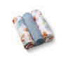 Muszlin textil pelenka 3 db KÉK