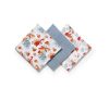 Muszlin textil pelenka 3 db KÉK
