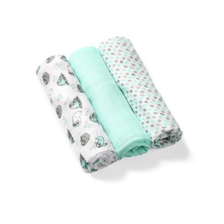 Bambusz textil pelenka 3 db MENTA