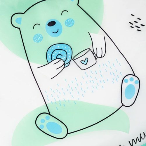 Hosszú ujjú etetőkabát előke ZÖLD