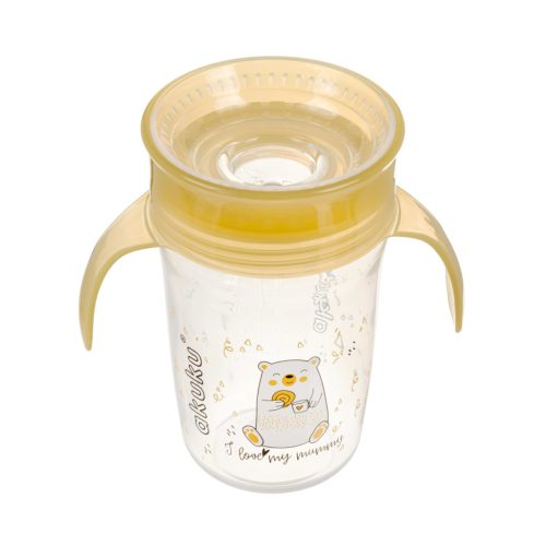 360 fokos ivópohár 240ml SÁRGA