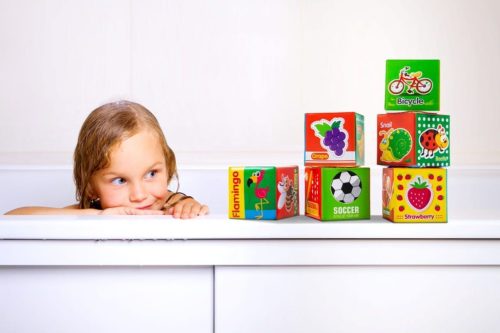 Puha játék kockák - 6 db