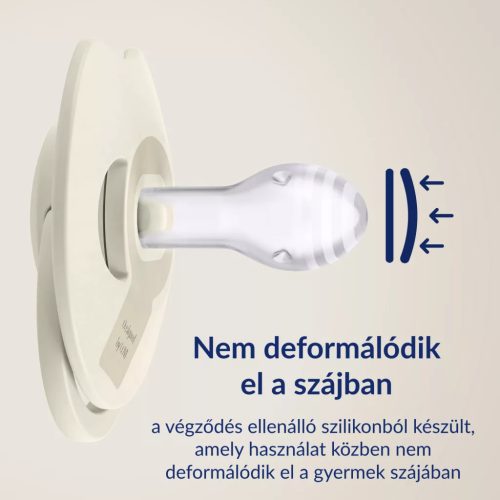 LOVI PRIME dinamikus szilikon nyugtató cumi 18 hó 2db COCONUT/IVORY