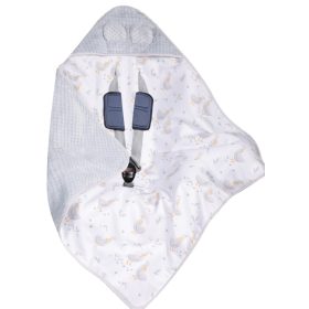 Babatakaró hordozóba 80x80 cm SZÜRKE LÚD