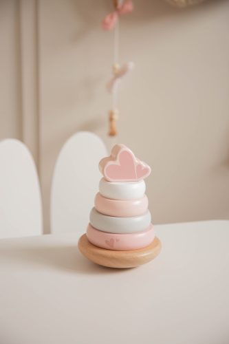 Montessori toronyépítő RÓZSASZÍN