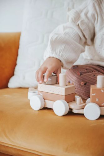 Játékvonat építőelemekkel NOUGAT