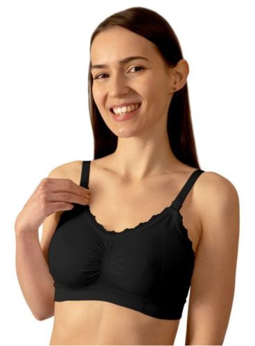 Szoptatós melltartó FEKETE C75-80