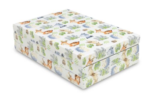 Összehajtható utazóágy matrac 120x60 cm ERDEI ÁLLATOK