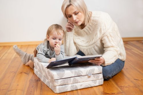 Összehajtható utazóágy matrac 120x60 cm ERDEI ÁLLATOK