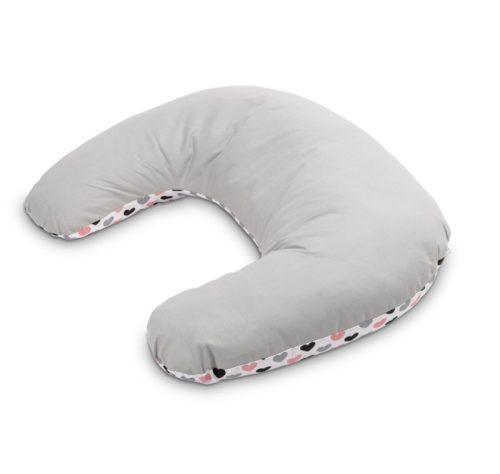 Szoptatós párna RÓZSASZÍN-SZÜRKE