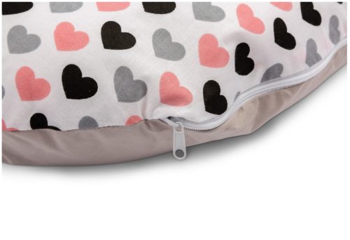 Szoptatós párna RÓZSASZÍN-SZÜRKE