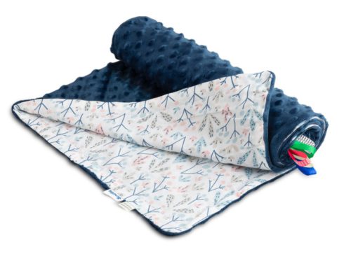 Minky pléd 75x100 cm NAVY BLUE 