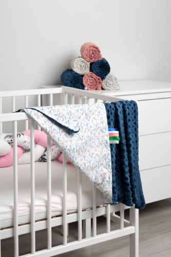 Minky pléd 75x100 cm NAVY BLUE 