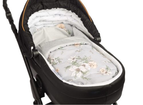 Takaró szett babakocsiba VELVET LILY GREY