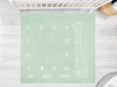 Muszlin fejlődéskövető takaró babafotózáshoz 120x120cm