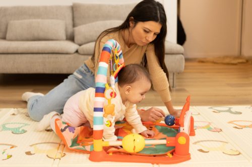 Zenélős játszószőnyeg ZOO