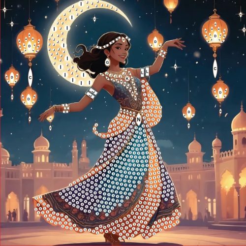 Graine Creative Gyémántfestő képeslap – India