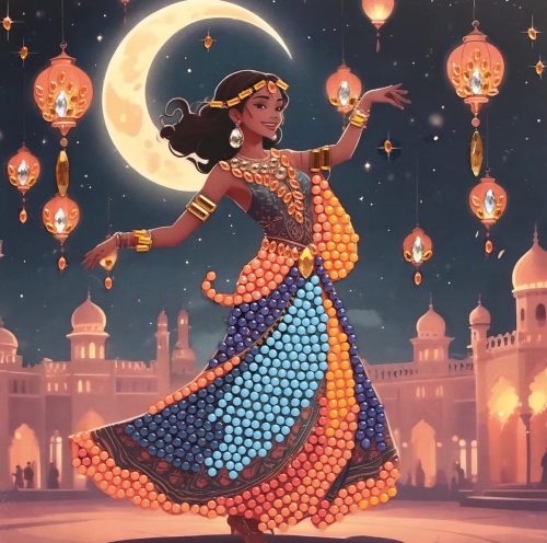 Graine Creative Gyémántfestő képeslap – India